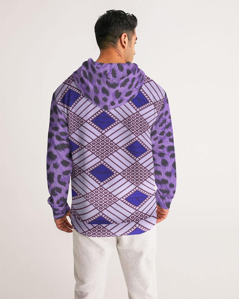 Purple Leopard Men's Hoodie