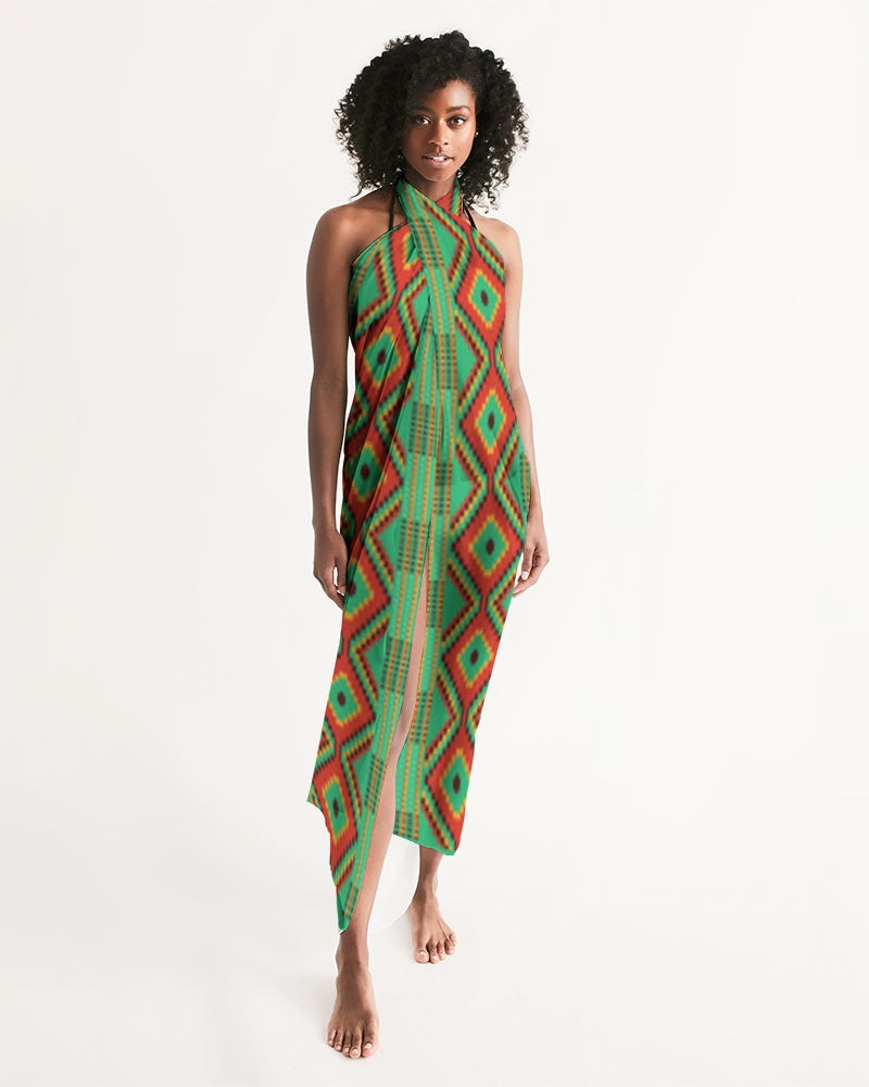 Kente variant 1 Swim Cover Up