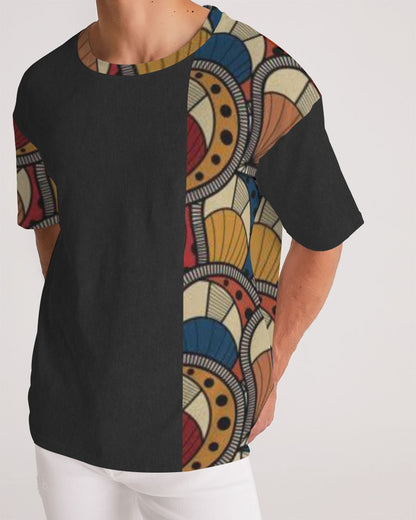 Black classic Kente Men's Premium Heavyweight Tee
