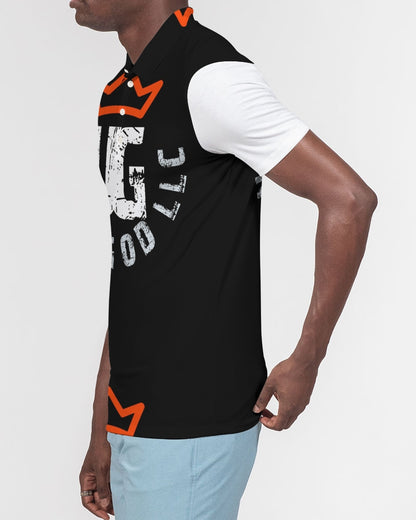 red UNITYGOD Logo Men's Slim Fit Short Sleeve Polo
