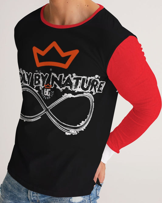 Poly By Nature Men's All-Over Print Long Sleeve Tee
