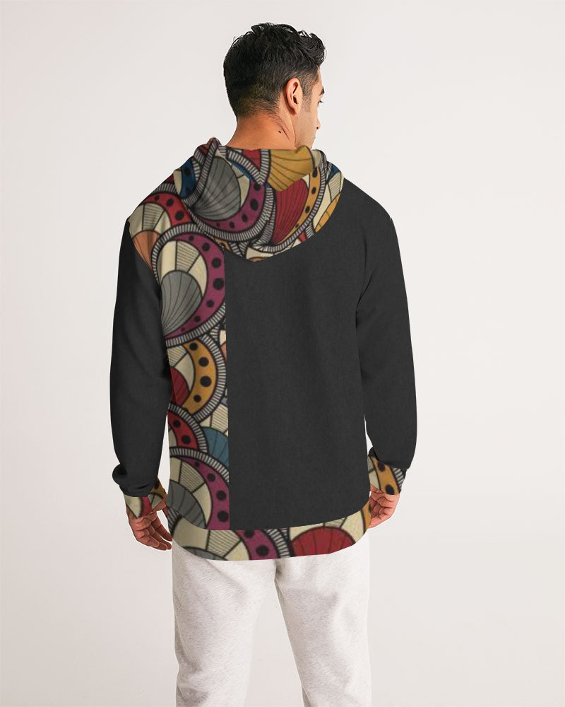 Black classic Kente Men's Hoodie