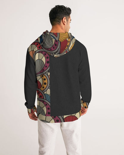 Black classic Kente Men's Hoodie