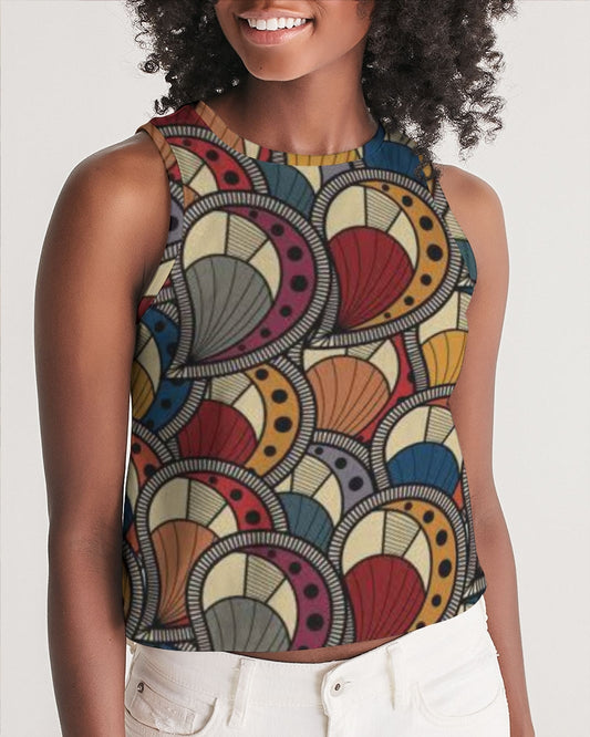 Classic Kente Women's Cropped Tank