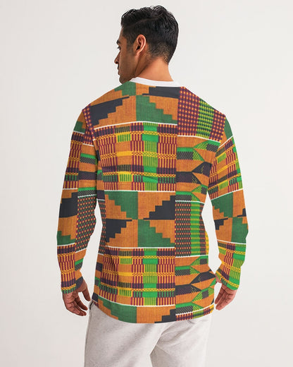 Kente Men's Long Sleeve Sports Jersey
