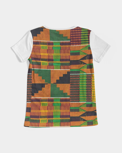 Kente Women's V-Neck Tee
