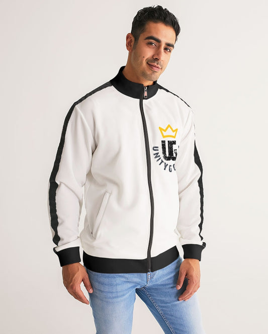 UNITYGOD Logo 4 Men's Stripe-Sleeve Track Jacket