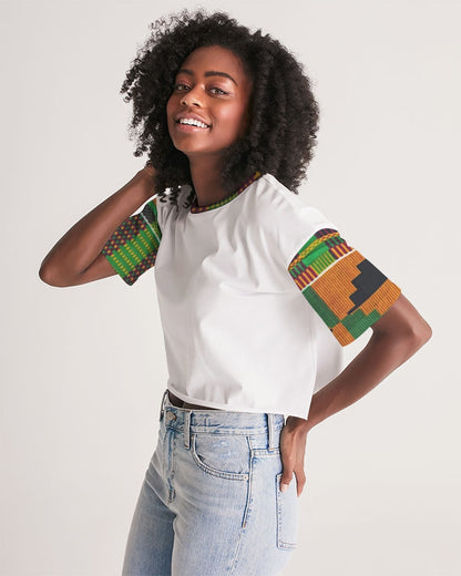 Kente Women's Lounge Cropped Tee