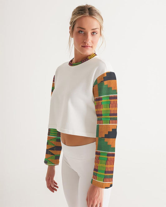Kente Women's Cropped Sweatshirt