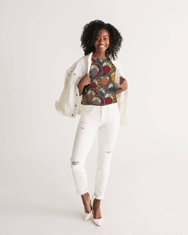Classic Kente Women's Cropped Tank