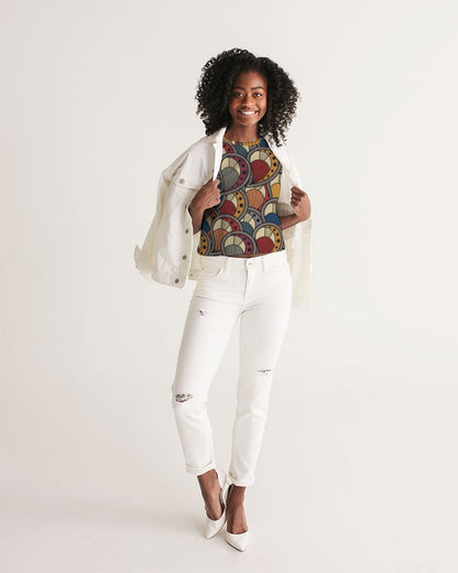 Classic Kente Women's Cropped Tank