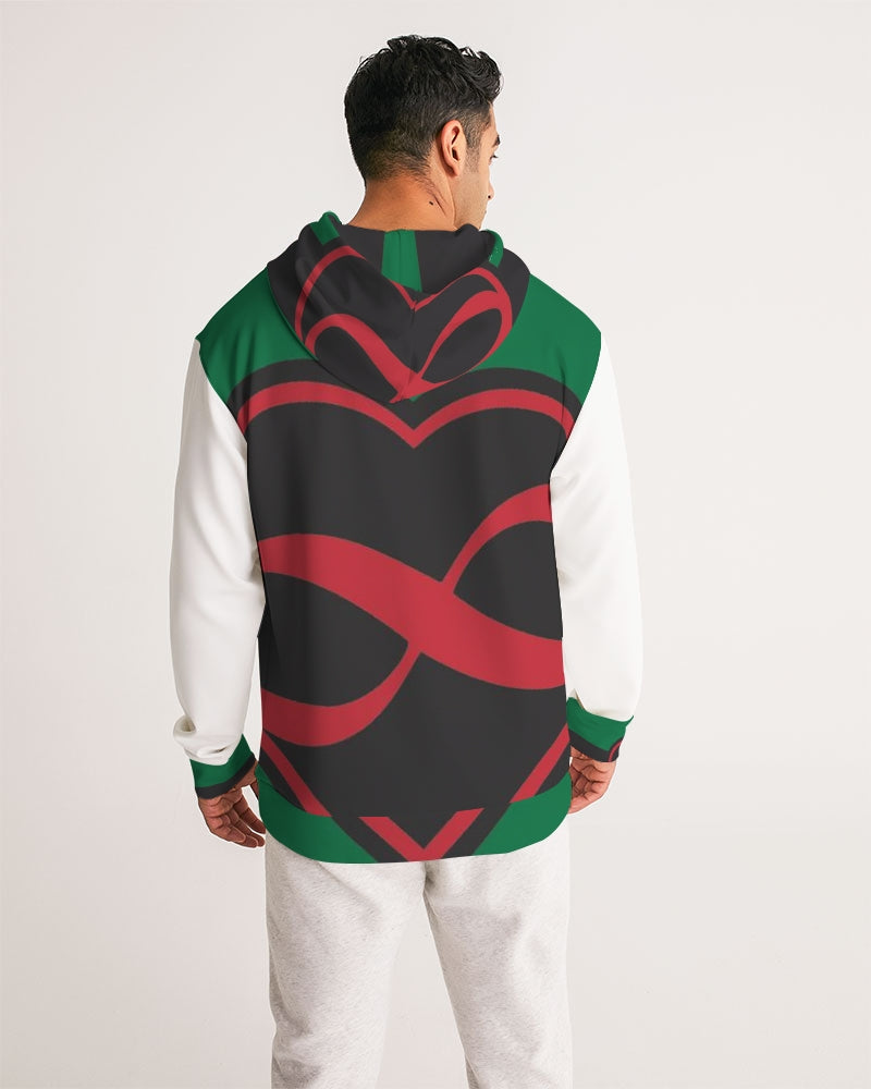 Black polyamorous flag Men's Hoodie