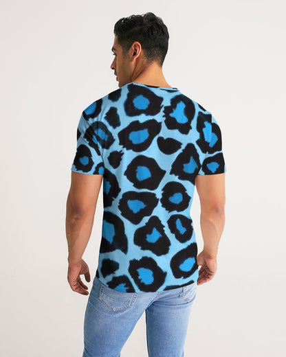 Blue leopard kente Men's Tee