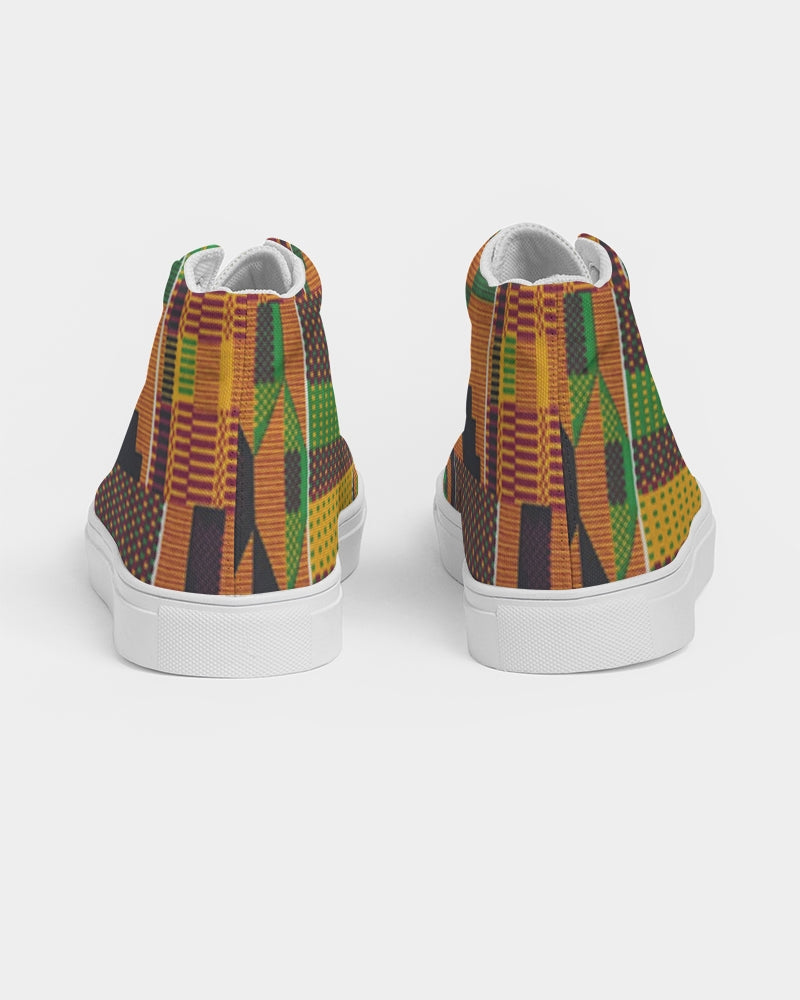 Kente Women's Hightop Canvas Shoe