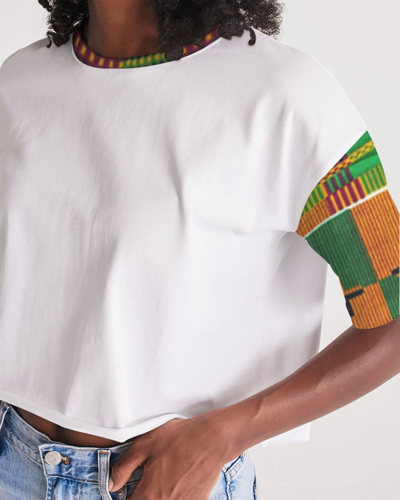 Kente Women's Lounge Cropped Tee