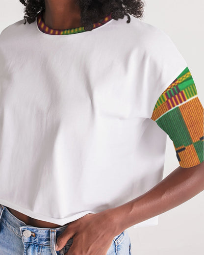 Kente Women's Lounge Cropped Tee