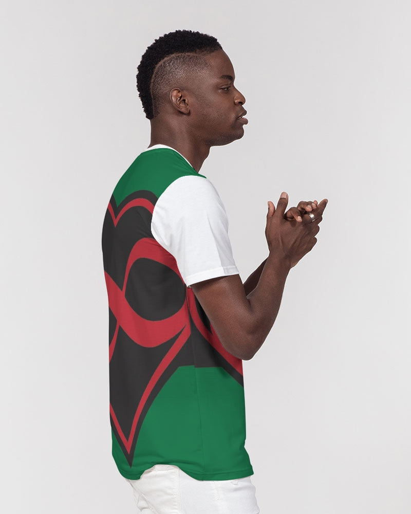 Black polyamorous flag Men's Everyday Pocket Tee