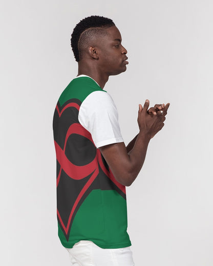 Black polyamorous flag Men's Everyday Pocket Tee