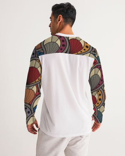 Classic Kente Men's Long Sleeve Sports Jersey