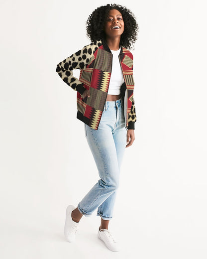 BRW Kente Women's Bomber Jacket