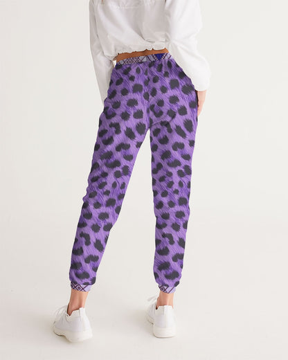 Purple Leopard Women's Track Pants