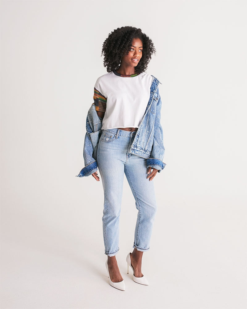 Kente Women's Lounge Cropped Tee