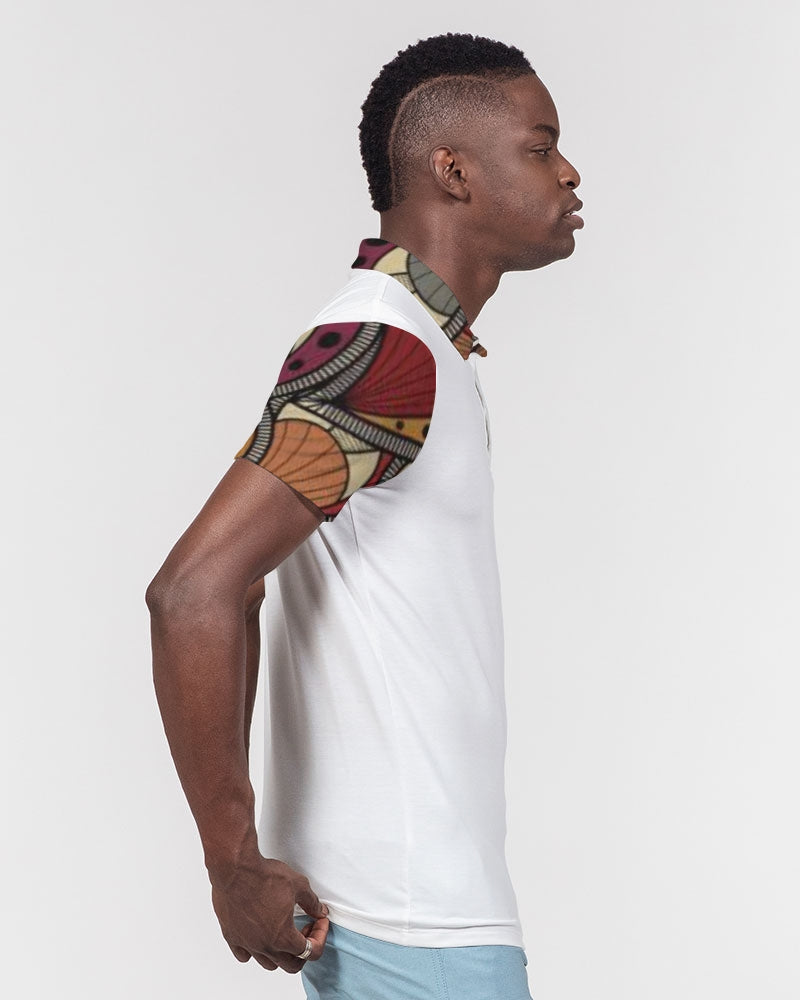 Classic Kente Men's Slim Fit Short Sleeve Polo