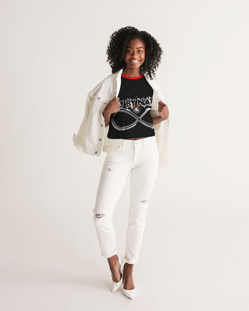 Poly By Nature Women's All-Over Print Cropped Tank
