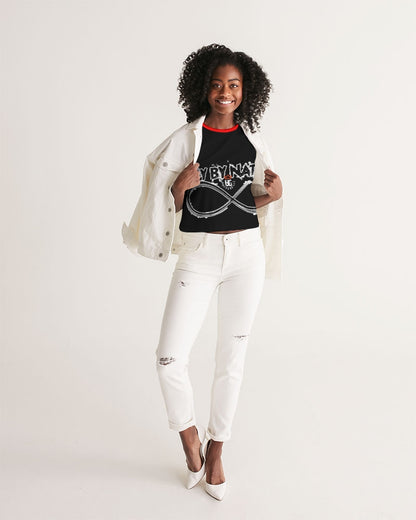 Poly By Nature Women's All-Over Print Cropped Tank