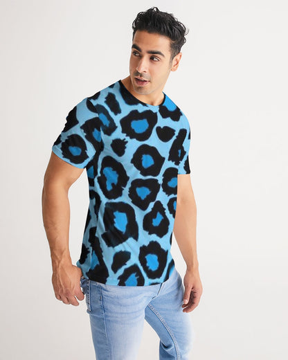 Blue leopard kente Men's Tee