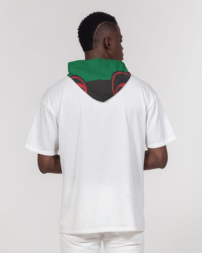 Black polyamorous flag Men's Premium Heavyweight Short Sleeve Hoodie