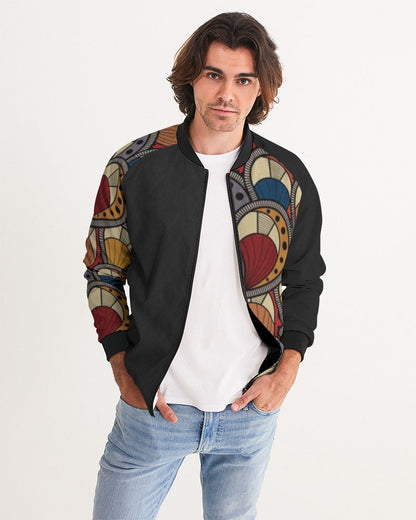 Black classic Kente Men's Bomber Jacket