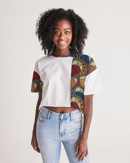 Classic Kente Women's Lounge Cropped Tee