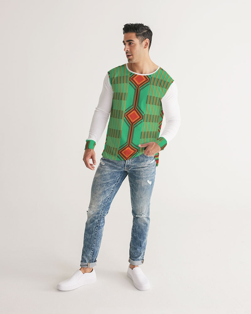 Kente variant 1 Men's Long Sleeve Tee