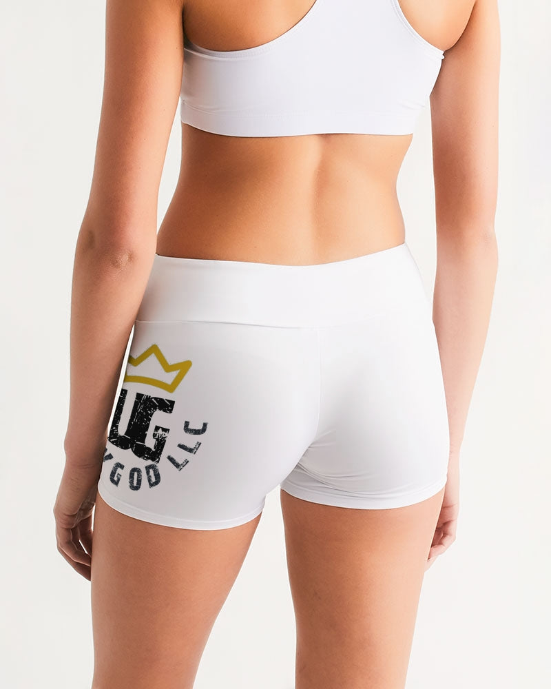 UNITYGOD Logo 4 Women's Mid-Rise Yoga Shorts