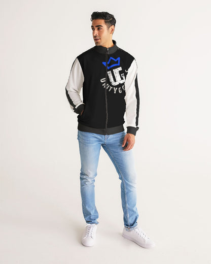 UNITYGOD Logo 5 Men's Stripe-Sleeve Track Jacket