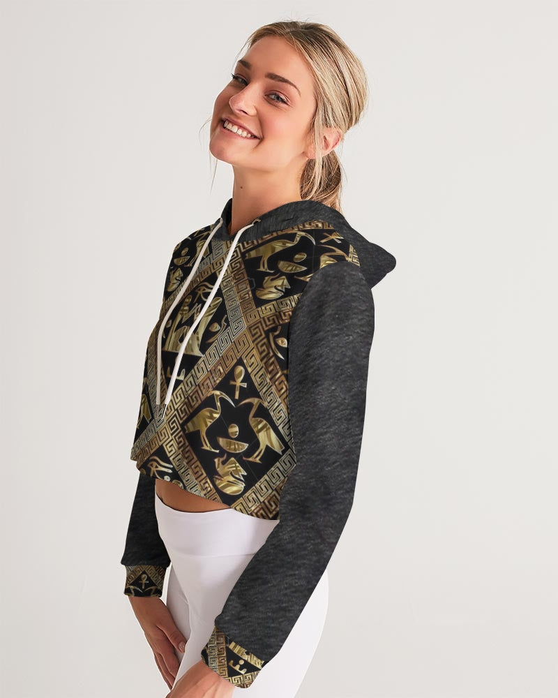 Regal Panther Women's Cropped Hoodie