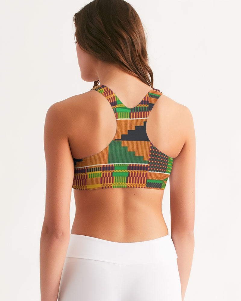 Kente Women's Seamless Sports Bra