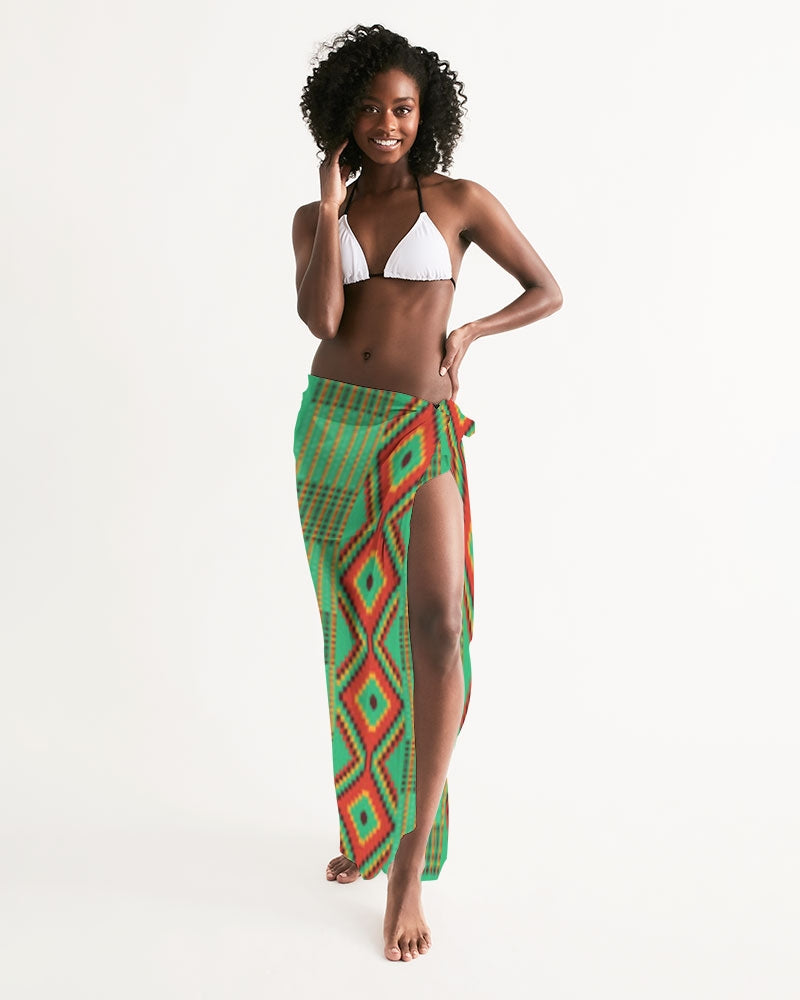 Kente variant 1 Swim Cover Up