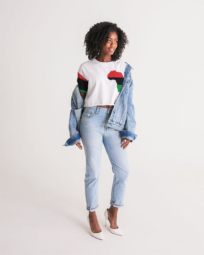 Pan African continental symbol Women's Lounge Cropped Tee