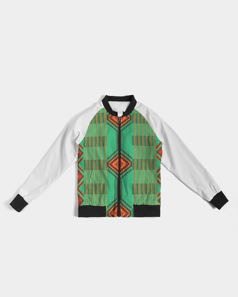 Kente variant 1 Women's Bomber Jacket
