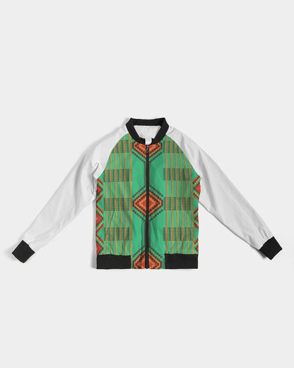Kente variant 1 Women's Bomber Jacket