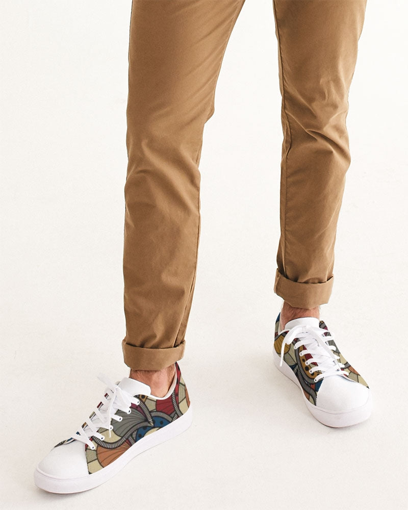 Classic Kente Men's Faux-Leather Sneaker