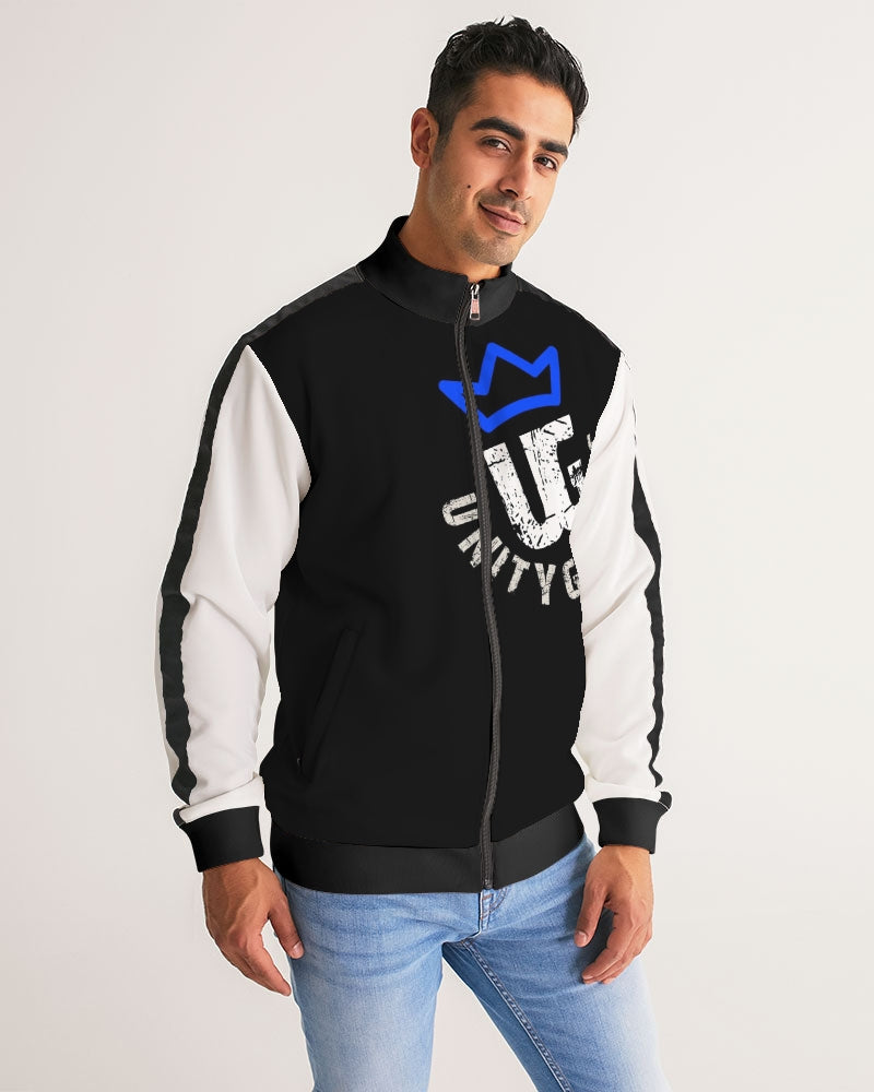UNITYGOD Logo 5 Men's Stripe-Sleeve Track Jacket