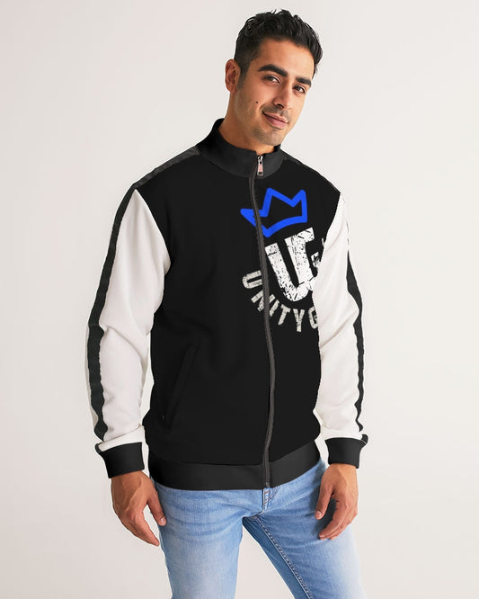 UNITYGOD Logo 5 Men's Stripe-Sleeve Track Jacket