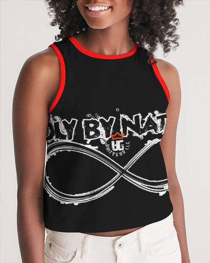 Poly By Nature Women's All-Over Print Cropped Tank