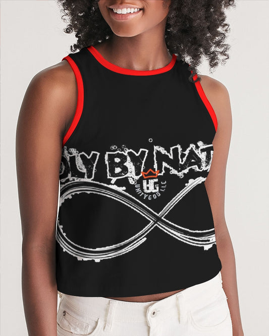 Poly By Nature Women's All-Over Print Cropped Tank