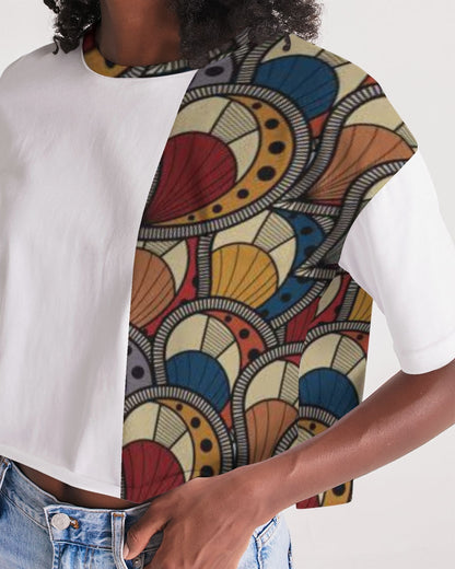 Classic Kente Women's Lounge Cropped Tee