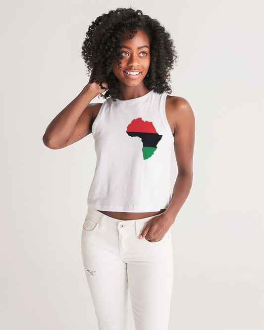 Pan African continental symbol Women's Cropped Tank