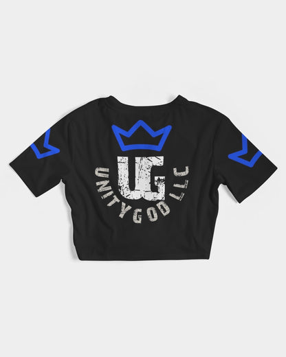 UNITYGOD Logo 5 Women's Twist-Front Cropped Tee